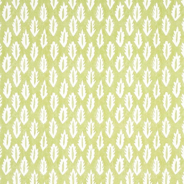 Sample - Schumacher X Molly Mahon Forest Fabric in Grass Green For Sale