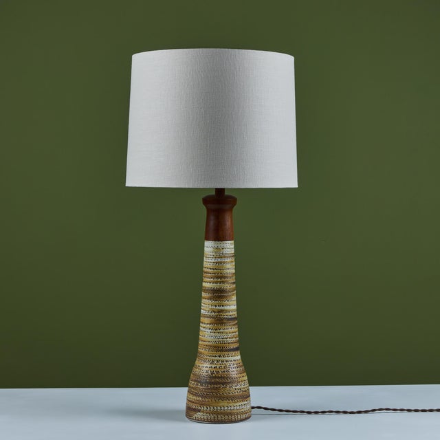 Gordon & Jane Martz Ceramic Table Lamp for Marshall Studios For Sale In Los Angeles - Image 6 of 12