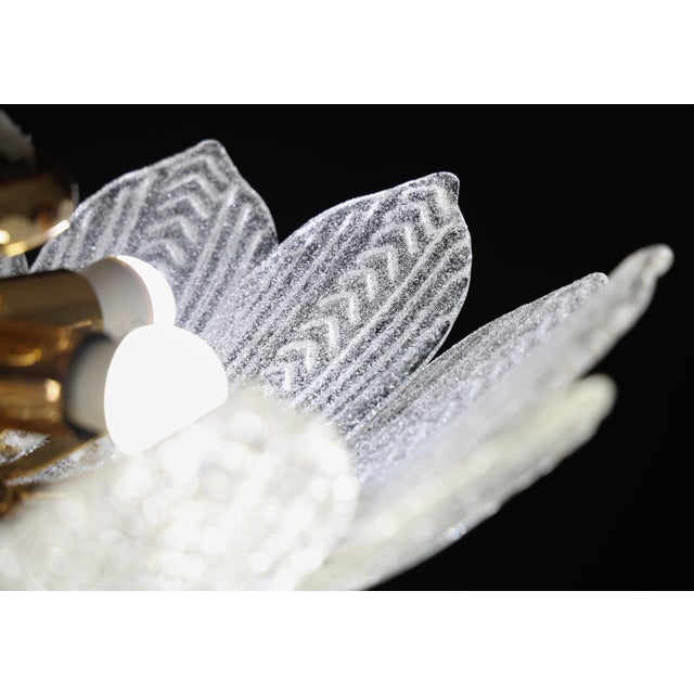 1980s Como, Italian Murano Glass Ceiling Light or Flush Mount For Sale - Image 10 of 10