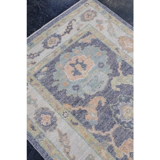 Turkish Oushak Rug 3'2" x 5'1" For Sale - Image 4 of 8