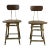 Pair Mid Century Industrial Swivel Stools Counter Height For Sale