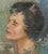 Wonderful mid century portrait of woman named Charlotte by Irinia Belotelkin Roublon (Russian/American, 1913 - 2009),...