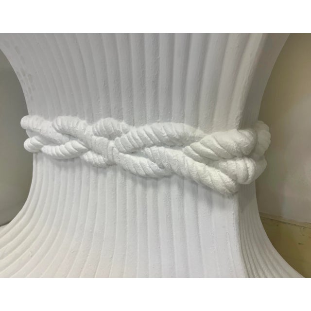 Hollywood Regency Gesso Carved Wood Console Table, Wheat Sheaf Form For Sale In Miami - Image 6 of 8