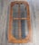 Carved Cherrywood Coffee Table With Beveled Glass Inserts For Sale - Image 4 of 8