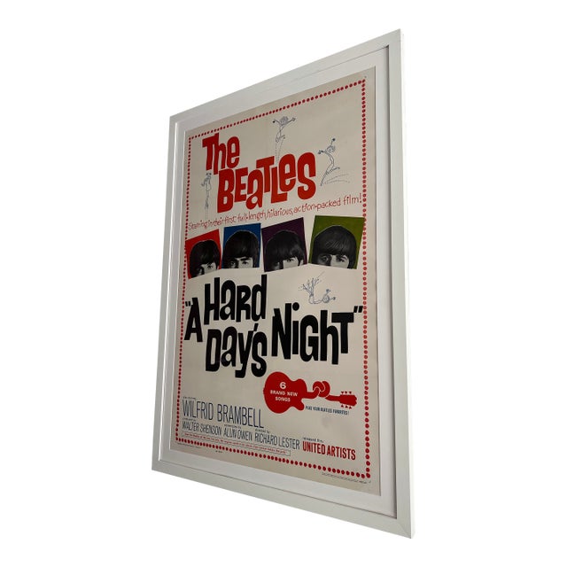 1960s Beatles a Hard Days Night Original Theatrical Poster For Sale