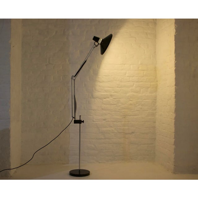 Black Architect Lamp in the style of Anvia, 1970s For Sale - Image 8 of 12