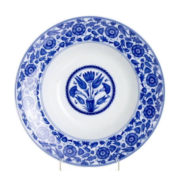 Blue Tondino Museum Plate in Porcelain from Vista Alegre For Sale - Image 8 of 8