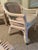 1980s Rattan Dining Table W/4 Rolling Chairs - Set of 6 McGuire Furniture For Sale - Image 12 of 16