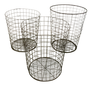 Vintage Wire Baskets - Set of 3