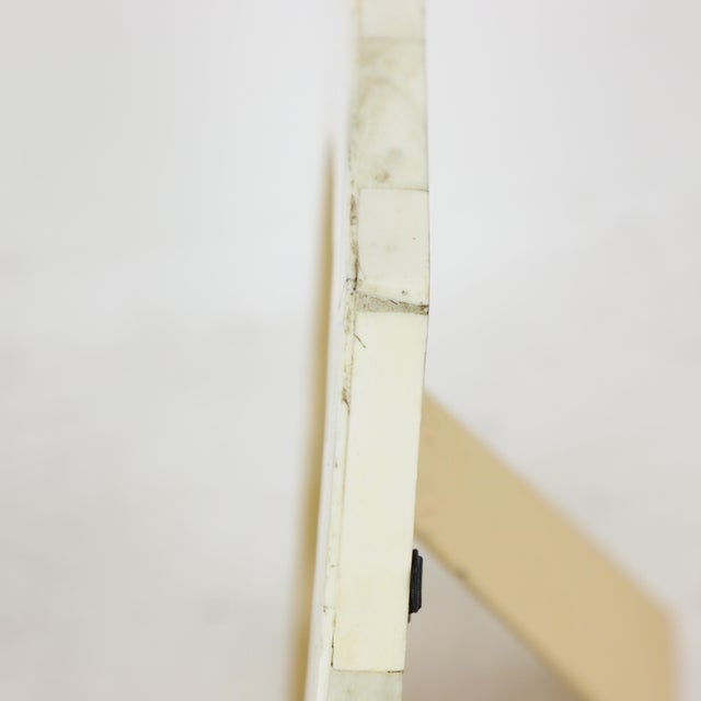 Bone Vintage Octagonal Bone Inlay Picture Frame For Sale - Image 7 of 10