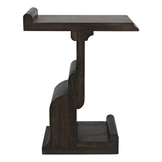 Momo Side Table, Ebony Walnut For Sale