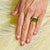 Traditional Natural Tourmaline Diamond Ring 14 Y Gold 7.03 TCW Certified For Sale - Image 3 of 8