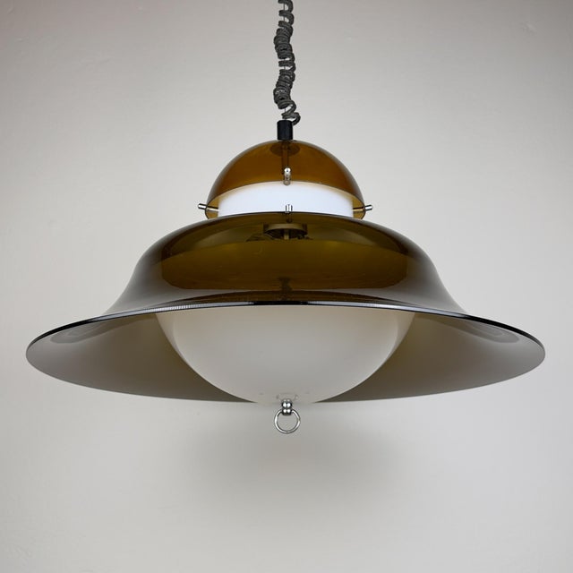 Vintage KD14 Pendant Lamp by Sijaj Hrastnik, Former Yugoslavia, 1960s For Sale - Image 4 of 15