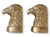 Mid 20th Century Vintage Brass Eagle Bookends, Pair For Sale - Image 5 of 6