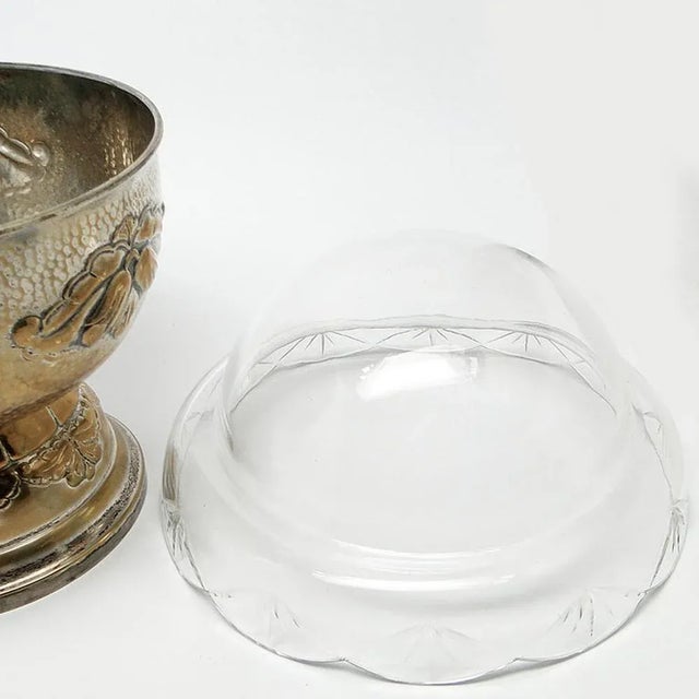 Metal Swedish Art Nouveau Bowl, 1900s For Sale - Image 7 of 9