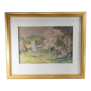 English Watercolor Landscape Painting by George Phoenix