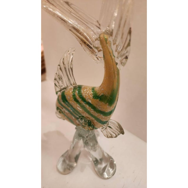 Mid 20th Century Murano Style Art Glass Fish Sculpture For Sale In Dallas - Image 6 of 9