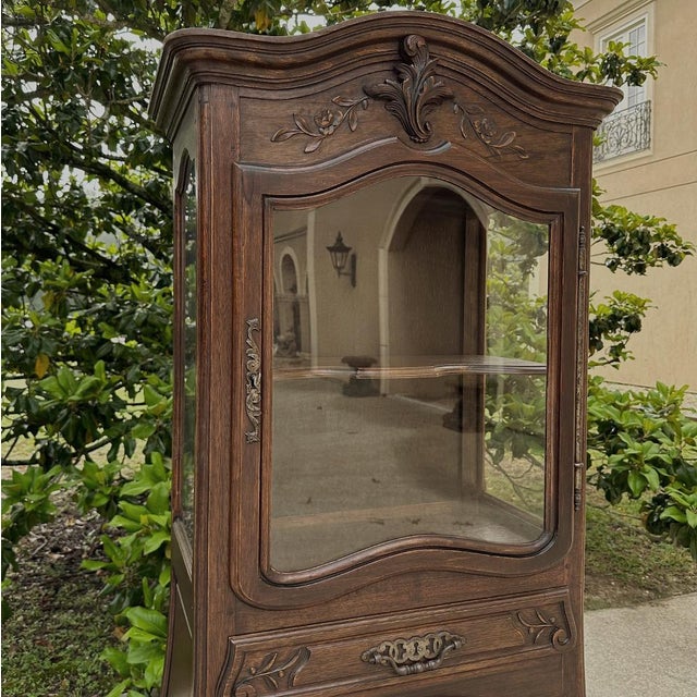 Antique Country French Regence Violin Vitrine ~ Display Cabinet For Sale - Image 13 of 15