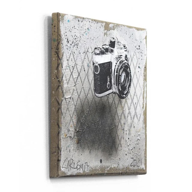 "Nikon Away" Contemporary Trompe L'oeil Still Life Painting by Carl Smith For Sale In Los Angeles - Image 6 of 9