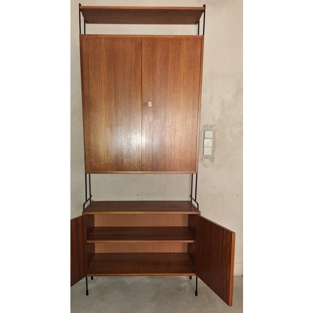 Wood German Teak Omnia Shelf from Hilker, 1960s For Sale - Image 7 of 12