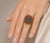 Art Deco Late 20th Century 22K and 18K Yellow Gold Estate Ruby Emerald Sapphire Cocktail Ring, Size 8.25 For Sale - Image 3 of 3