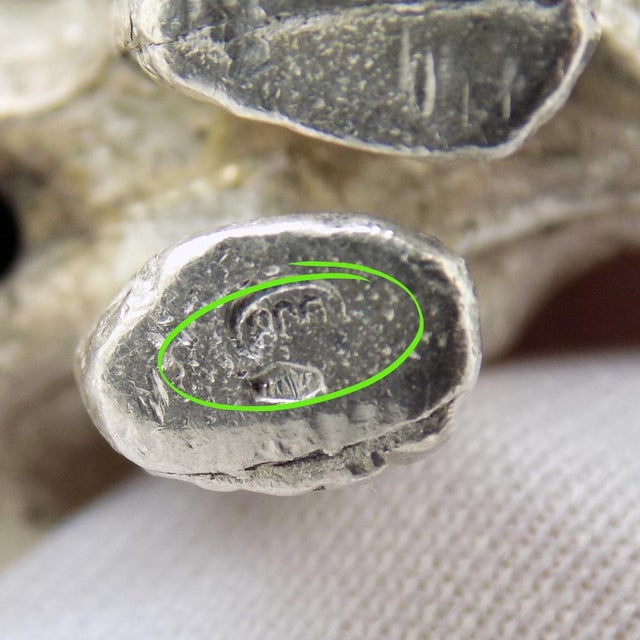 Metal Vintage Italian Handmade Silver Polar Bear Figurine Sculpture, Milan, Italy, 1970s For Sale - Image 7 of 12