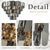 Mid-Century Modern Aloadecor 6-Light Dimmable 5-Tier Smoked Crystal Flush Mount Ceiling Light Fixture With Polished Nickel Finish and Stainless Steel Accents For Sale - Image 3 of 4