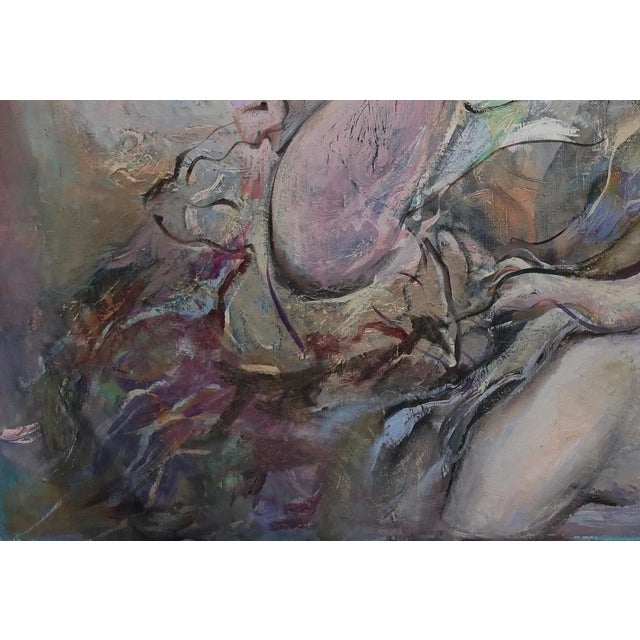 Contemporary Ukrainian Avant-Garde Oil Painting: "Horsewoman" by Z.N. Zoya Lerman For Sale - Image 4 of 6