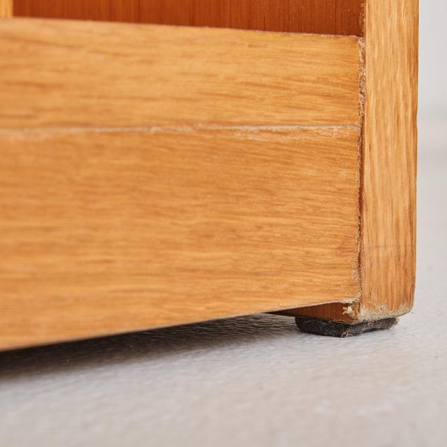 Danish Oak Pull-Out Desk on Wheels, 1970s For Sale - Image 9 of 18
