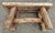 Mid 20th Century Mid 20th Century Early American Style Rustic Stretcher Pine Log Bench For Sale - Image 5 of 8
