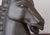 Large Vintage Dark Brown Ceramic Horse Head Sculpture For Sale In San Francisco - Image 6 of 14