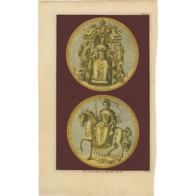 Great Seal of Queen Anne, 1786, Paper For Sale - Image 10 of 10