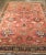 Textile Antique 19th Century Orange Area Rug 8'5 X 11'10 For Sale - Image 7 of 8