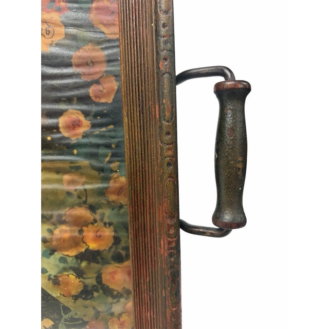 Art Deco Serving Tray With a Print by Marygold Tsanya. For Sale In Atlanta - Image 6 of 11