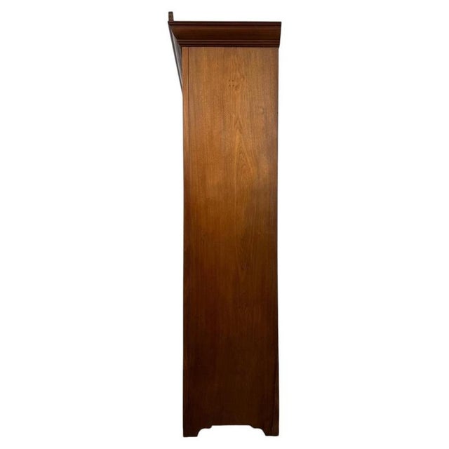 Early 20th Century Antique Edwardian Walnut Wardrobe For Sale - Image 10 of 12