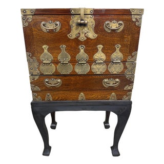 Vintage Korean Bandaji Style Chest Cabinet For Sale