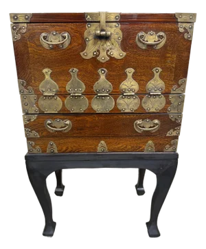 Vintage Korean Bandaji Style Chest Cabinet