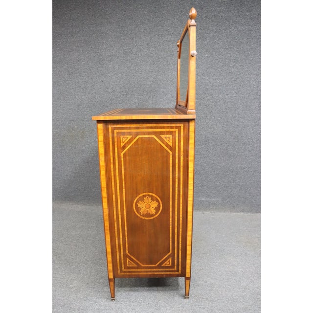 Wood Aimone Mahogany & Satinwood High Chest For Sale - Image 7 of 12