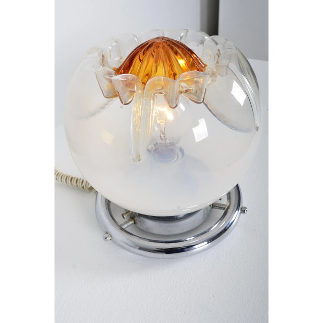 Mid-Century Modern Murano Glass Table Lamps from Mazzega, 1970s, Set of 2 For Sale - Image 3 of 10