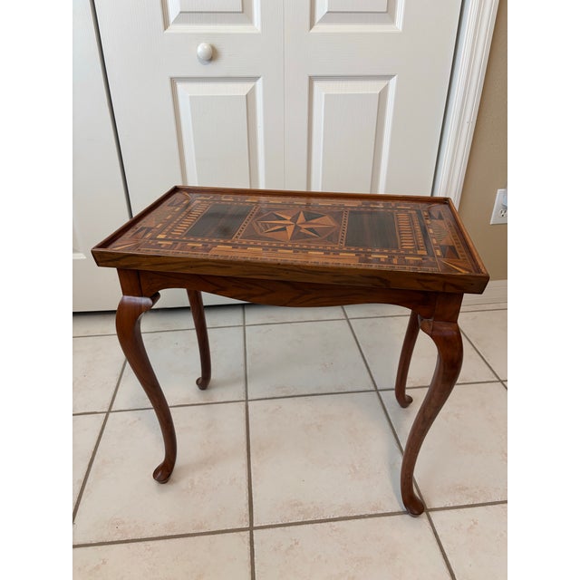 Queen Anne Early 20th‑Century Queen Anne Style Mahogany Tea Table For Sale - Image 3 of 12