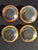 Contemporary Vintage Annieglass Roman Antique Bowls – 24k Gold Rim – Signed 1980s – 8.5” (Set of 4) For Sale - Image 3 of 7