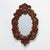 French Carved Walnut Oval Mirror with Pierced Acanthus Crest, 1900 For Sale - Image 11 of 11