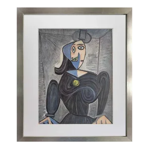 Pablo Picasso Ltd Ed. Lithograph "Portrait" Rare 1941 W/Custom Framing