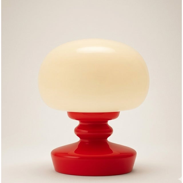 Glass Table Lamp by Štěpán Tabera for OPP Jihlava, Czechoslovakia, 1970s For Sale - Image 4 of 4