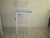 1990s Metal Contemporary Style White Bar Stool Upholstered Seat Set of 3 For Sale - Image 4 of 12