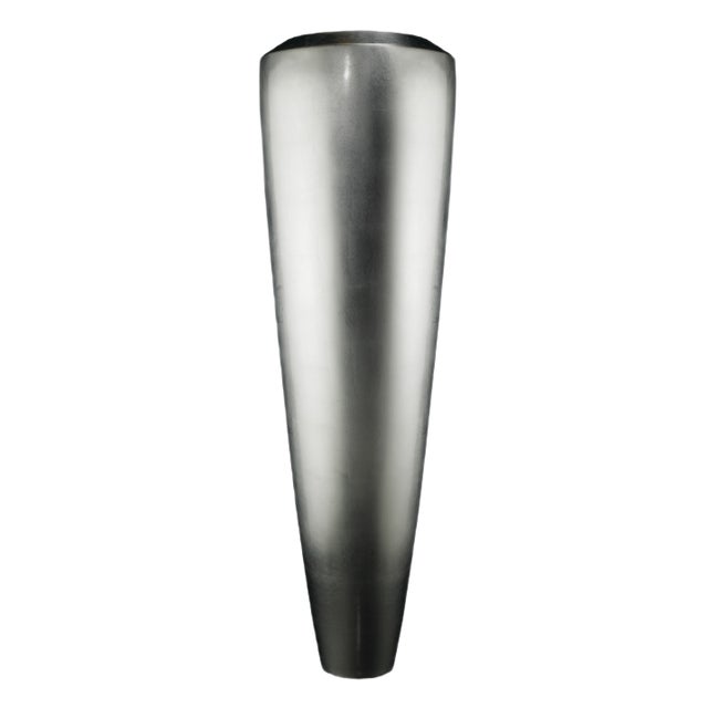 Large Silver Leaf Low-Density Polyethylene Obice Vase by Giorgio Tesi for VGnewtrend For Sale