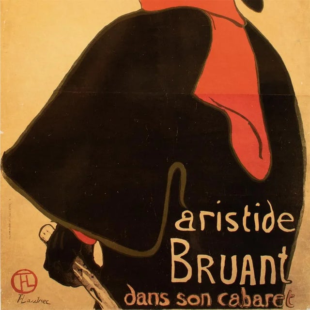 Toulouse-Lautrec 1993 After Henri De Toulouse-Lautrec Large "Poster for Singer Aristide Bruant", First German Edition For Sale - Image 4 of 8