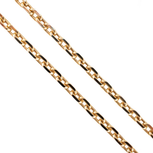 Gender: Unisex Metal Type: 14K Yellow Gold Length: 22.5 inches Width: 3.1 mm Weight: 18.11 grams Unisex 14K yellow gold...