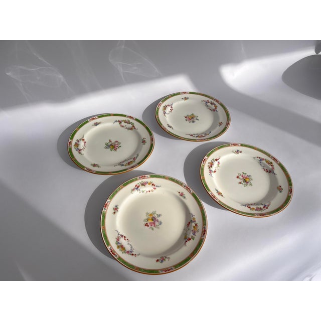 Ceramic Vintage Minton B801 Fine BoneChina Plates, 1905, Set of 4 For Sale - Image 7 of 7