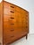 Beautiful, classic mid-century danish teak dresser from the 1960s. Made in Denmark. The warm grain and curved front give...